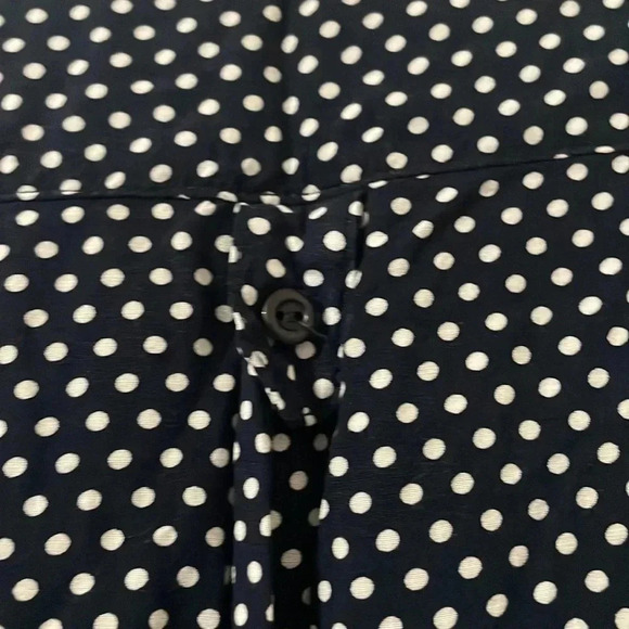 Market & Spruce Colibri Polka Dot Print Blouse, Navy Size S - Picture 9 of 9